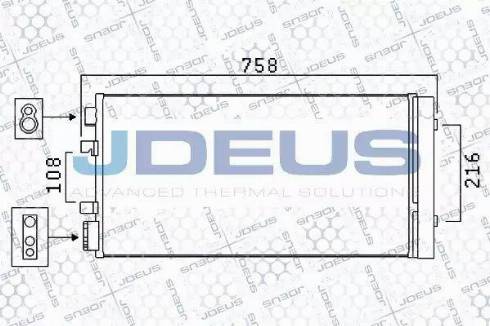 Jdeus 723M90 - Конденсатор, кондиціонер autozip.com.ua