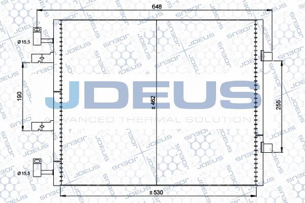 Jdeus 723M55 - Конденсатор, кондиціонер autozip.com.ua