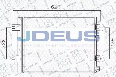 Jdeus 723M56 - Конденсатор, кондиціонер autozip.com.ua