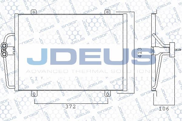 Jdeus 723M57 - Конденсатор, кондиціонер autozip.com.ua