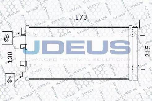 Jdeus 723M33 - Конденсатор, кондиціонер autozip.com.ua