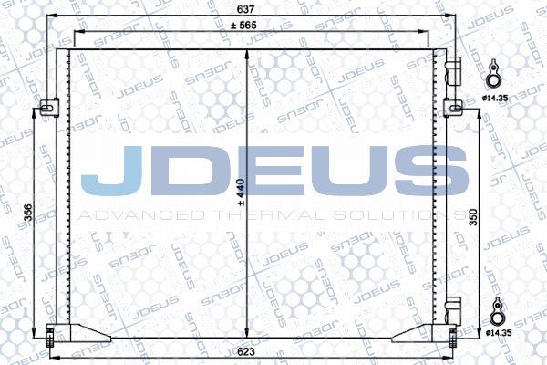 Jdeus 723M27 - Конденсатор, кондиціонер autozip.com.ua