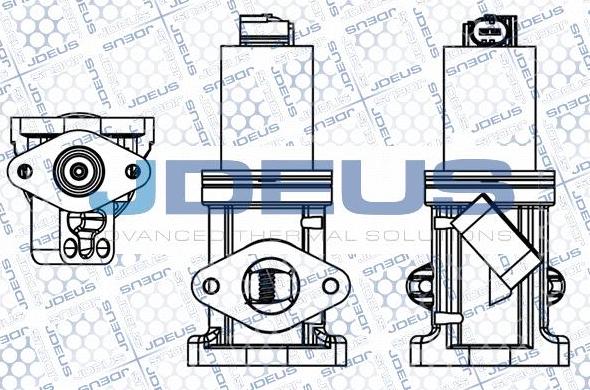 Jdeus EG054001V - Клапан повернення ОГ autozip.com.ua