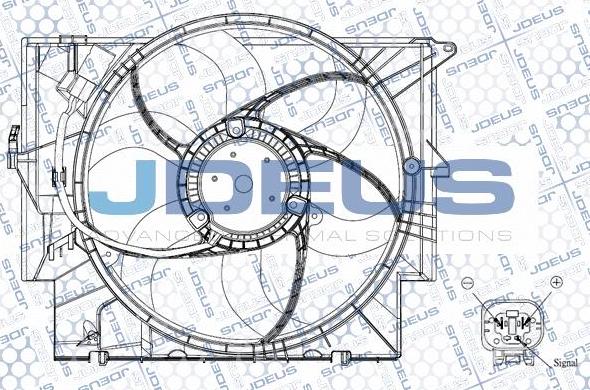 Jdeus EV0050680 - Вентилятор, охолодження двигуна autozip.com.ua