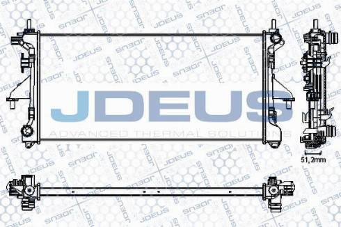 Jdeus EV0120690 - Вентилятор, охолодження двигуна autozip.com.ua