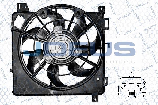 Jdeus EV0200980 - Вентилятор, охолодження двигуна autozip.com.ua