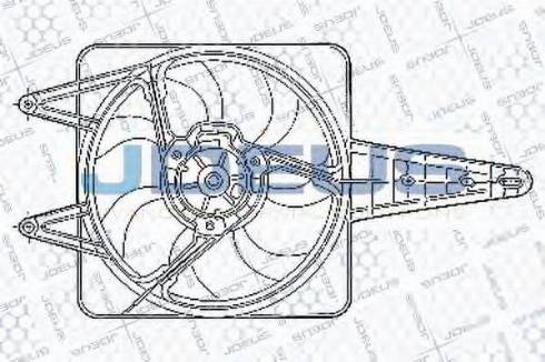 Jdeus EV02249 - Вентилятор, охолодження двигуна autozip.com.ua