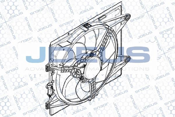 Jdeus EV899410 - Вентилятор, охолодження двигуна autozip.com.ua