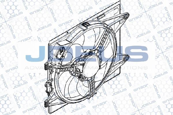 Jdeus EV899210 - Вентилятор, охолодження двигуна autozip.com.ua
