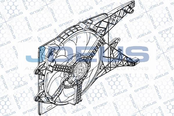 Jdeus EV877700 - Вентилятор, охолодження двигуна autozip.com.ua