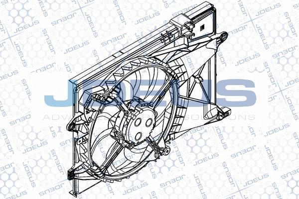 Jdeus EV8D2440 - Вентилятор, охолодження двигуна autozip.com.ua