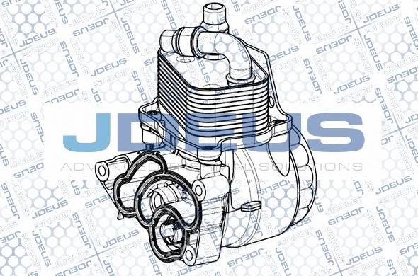 Jdeus M4050660 - Масляний радіатор, рухове масло autozip.com.ua