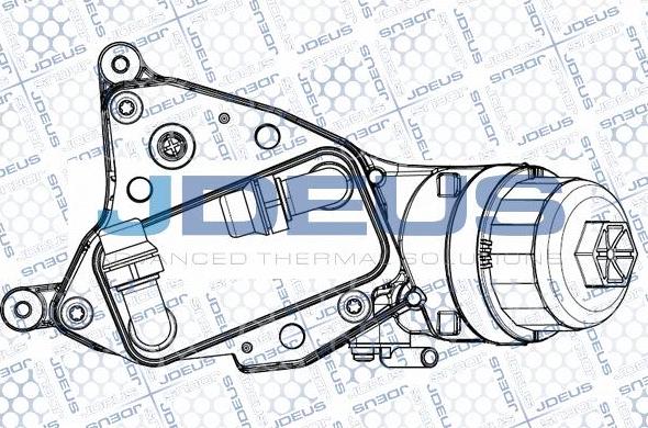 Jdeus M-4111260 - Масляний радіатор, рухове масло autozip.com.ua