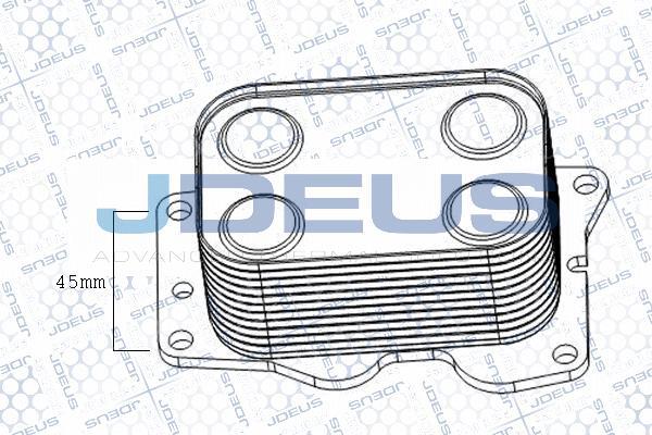 Jdeus M-4121141 - Масляний радіатор, рухове масло autozip.com.ua