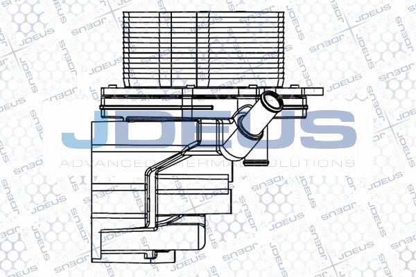 Jdeus M-4121160 - Масляний радіатор, рухове масло autozip.com.ua