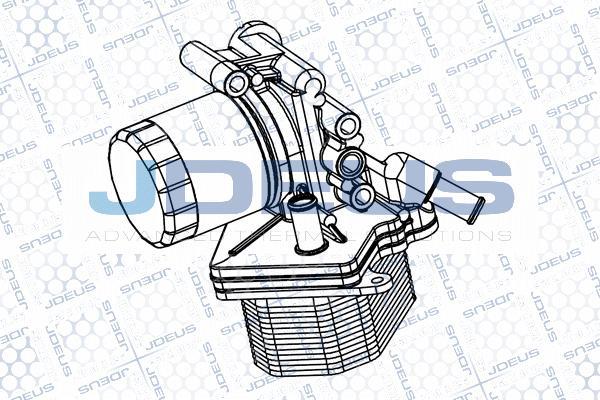 Jdeus M-4121160 - Масляний радіатор, рухове масло autozip.com.ua