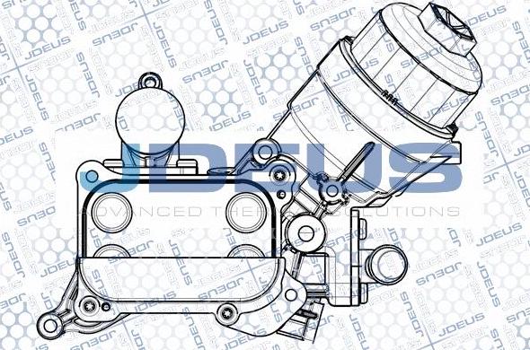 Jdeus M-4201260 - Масляний радіатор, рухове масло autozip.com.ua