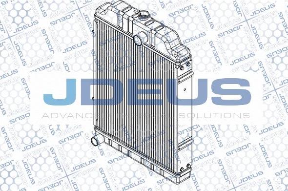 Jdeus M-0980080 - Радіатор, охолодження двигуна autozip.com.ua