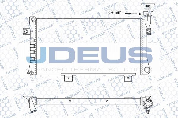 Jdeus M-040001A - Радіатор, охолодження двигуна autozip.com.ua