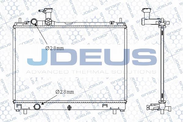 Jdeus M-0420360 - Радіатор, охолодження двигуна autozip.com.ua