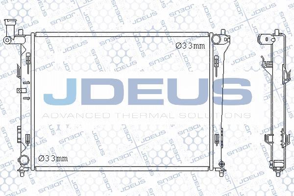 Jdeus M-0540280 - Радіатор, охолодження двигуна autozip.com.ua
