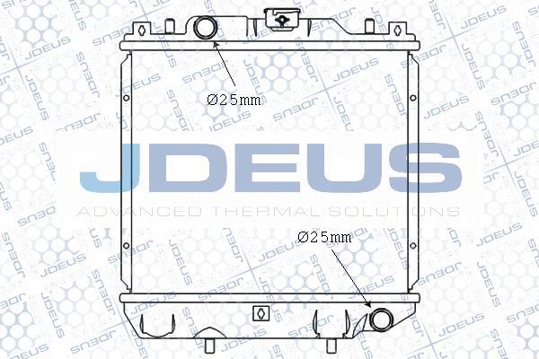 Jdeus M-055000A - Радіатор, охолодження двигуна autozip.com.ua