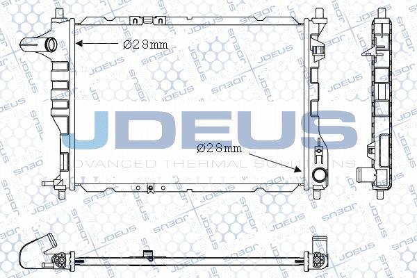 Jdeus M-0560110 - Радіатор, охолодження двигуна autozip.com.ua