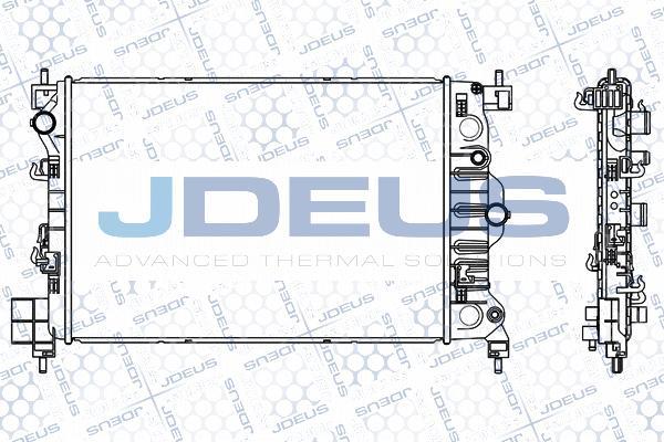 Jdeus M-056018A - Радіатор, охолодження двигуна autozip.com.ua
