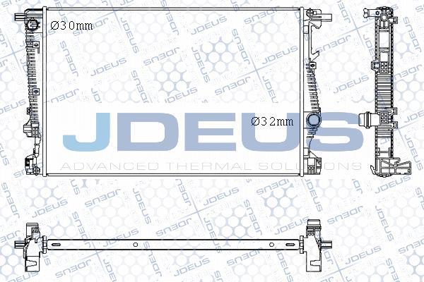 Jdeus M-0570000 - Радіатор, охолодження двигуна autozip.com.ua