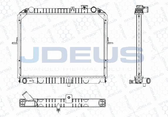 Jdeus M-0650040 - Радіатор, охолодження двигуна autozip.com.ua