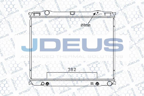 Jdeus M-0650120 - Радіатор, охолодження двигуна autozip.com.ua