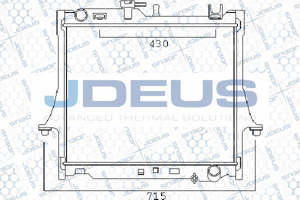 Jdeus M-0040050 - Радіатор, охолодження двигуна autozip.com.ua