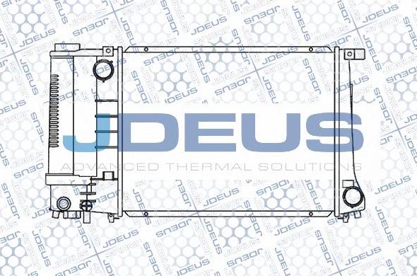 Jdeus M-0050570 - Радіатор, охолодження двигуна autozip.com.ua