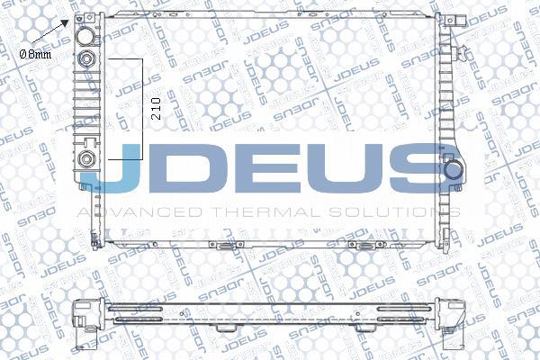Jdeus M-0050070 - Радіатор, охолодження двигуна autozip.com.ua