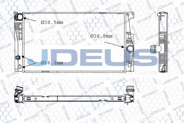 Jdeus M-0050830 - Радіатор, охолодження двигуна autozip.com.ua
