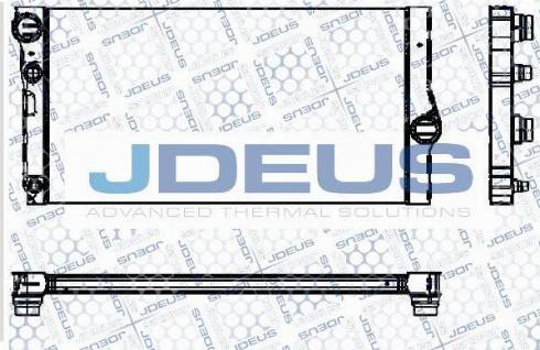Jdeus M-0050310 - Радіатор, охолодження двигуна autozip.com.ua