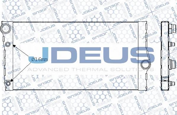 Jdeus M-005031A - Радіатор, охолодження двигуна autozip.com.ua