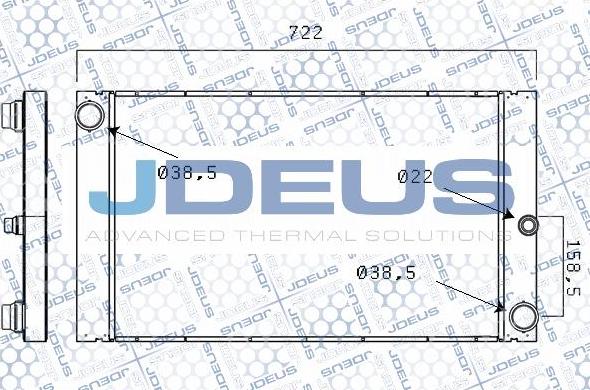 Jdeus M-005025A - Радіатор, охолодження двигуна autozip.com.ua