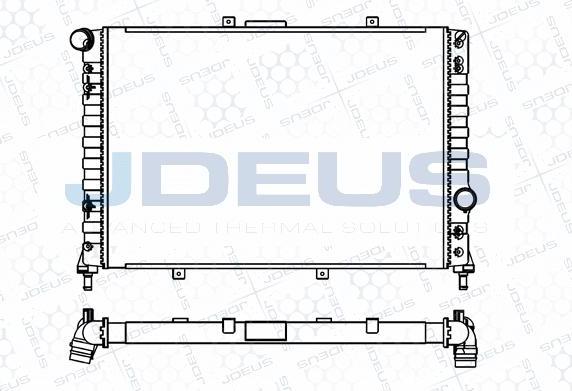 Jdeus M-0000180 - Радіатор, охолодження двигуна autozip.com.ua