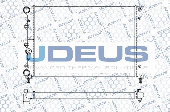 Jdeus M-0000120 - Радіатор, охолодження двигуна autozip.com.ua