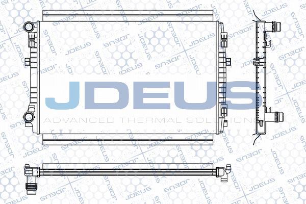 Jdeus M-001066A - Радіатор, охолодження двигуна autozip.com.ua