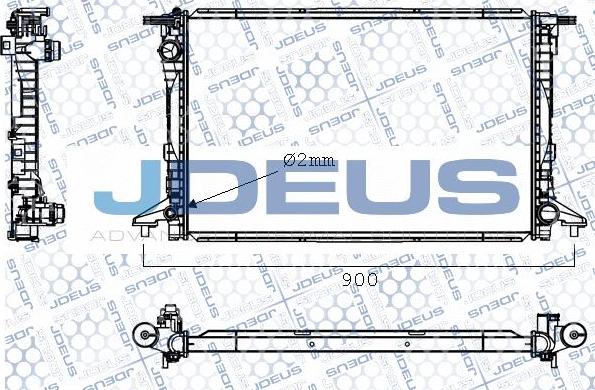 Jdeus M0010620 - Радіатор, охолодження двигуна autozip.com.ua