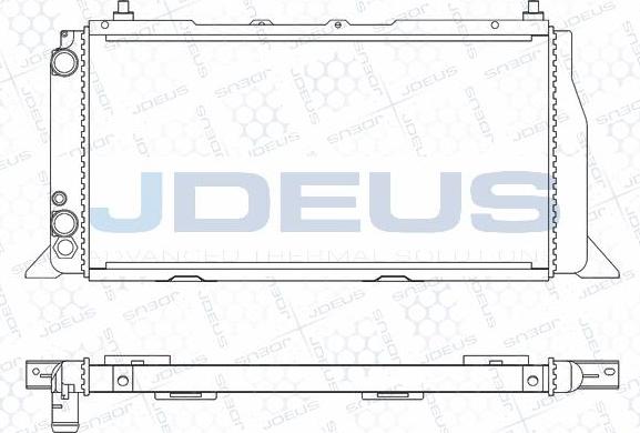 Jdeus M-0010090 - Радіатор, охолодження двигуна autozip.com.ua