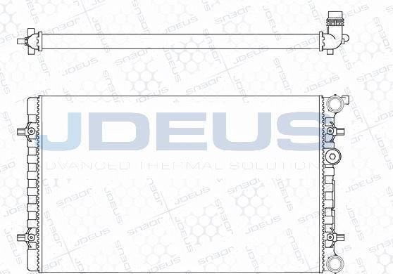 Jdeus M-001019A - Радіатор, охолодження двигуна autozip.com.ua