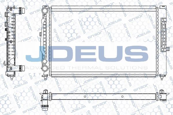 Jdeus M-0010160 - Радіатор, охолодження двигуна autozip.com.ua