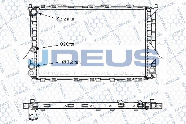 Jdeus M-0010130 - Радіатор, охолодження двигуна autozip.com.ua