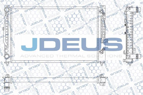 Jdeus M-0010170 - Радіатор, охолодження двигуна autozip.com.ua