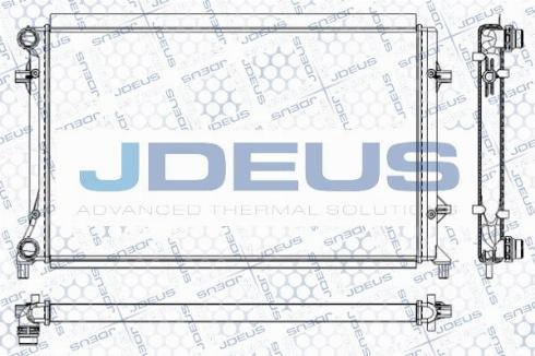 Jdeus M-0010311 - Радіатор, охолодження двигуна autozip.com.ua
