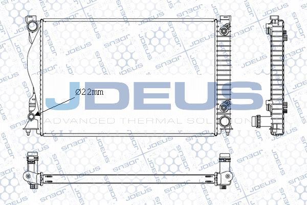 Jdeus M-0010380 - Радіатор, охолодження двигуна autozip.com.ua