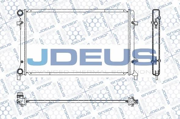 Jdeus M-0010330 - Радіатор, охолодження двигуна autozip.com.ua